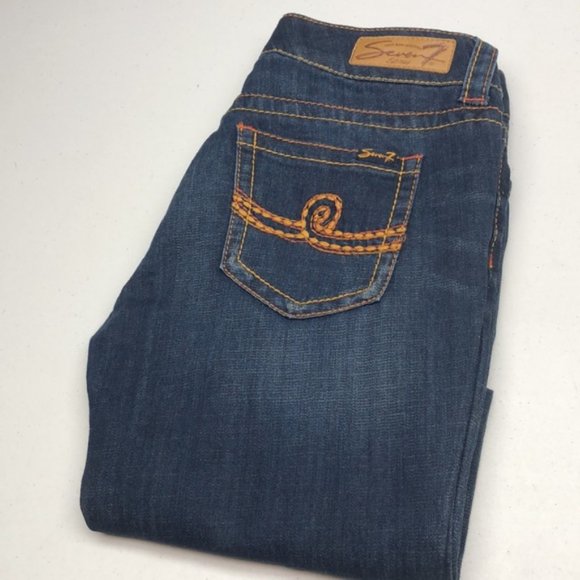LIKE NEW SEVEN7 BOOT CUT JEANS 10/30x32 ⭐️ - Picture 1 of 14